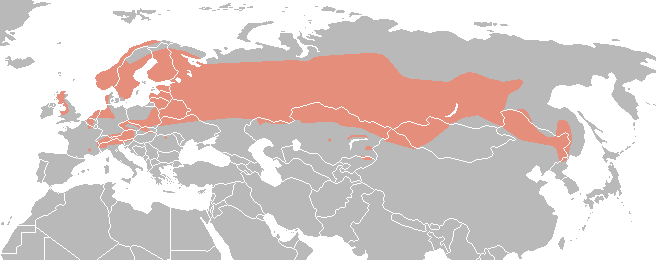 Map of black grouse distribution